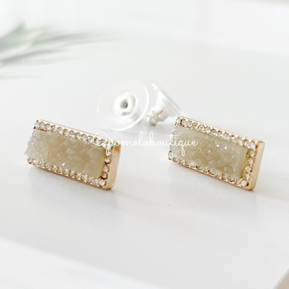4/$25 BaubleBar Druzy Post Earrings